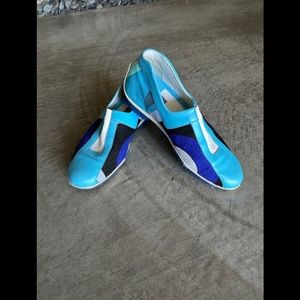 Emilio Pucci vintage Y2K color block slip on sneakers